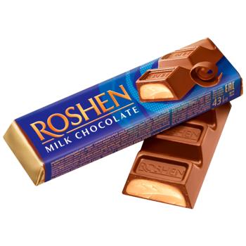 Roshen Milk Chocolate Bar with Creme Brulee Filling 43g - buy, prices for Za Raz - photo 2