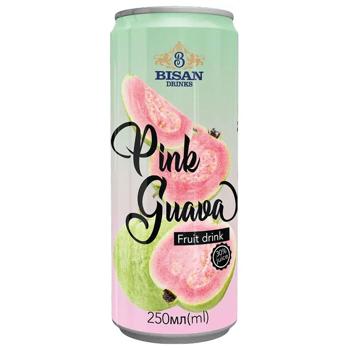 Напій соковий Bisan Drinks Pink Guava 250мл - купити, ціни на Чудо Маркет - фото 1