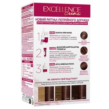 L'Oreal Excellence Creme 4.02 Cream hair dye Charming chestnut - buy, prices for - photo 2