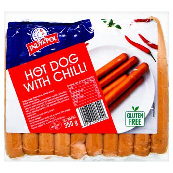 Indykpol Hot Dog Sausages with Chili 350g