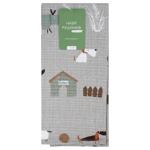 Набор кухонных полотенец Home Line Гав-Гав серый 45*60см 2шт