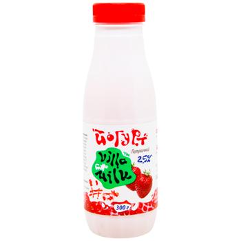 Villa Milk Strawberry Yogurt 2.5% 300g - buy, prices for COSMOS - photo 1
