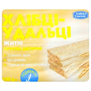 Khlibtsi-Udaltsi Rye Crispbread 100g - buy, prices for NOVUS - photo 1