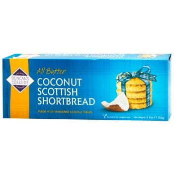 Duncan's of Deeside Coconut Shortbread Cookies 150g