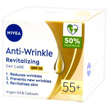 Nivea Anti-Wrinkle + Revitalizing Day Face Cream 55+ 50ml