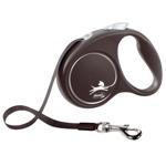 Flexi Black Design Roulette Leash with Tape S Up to 15kg 5m Black