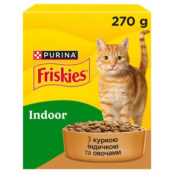 Friskies Indoor Dry Food with Chicken, Turkey and Vegetables for Indoor Cats 270g - buy, prices for COSMOS - photo 2
