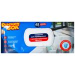 Салфетки хозяйственные влажные Фрекен Бок Антибактериальные для уборки 48шт