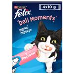 Felix Deli Moments Additional Feed with Salmon for Adult and Senior Cats 40g