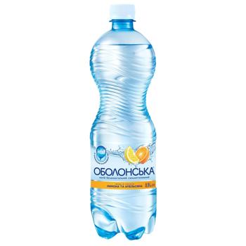 Вода мінеральна Оболонська Лимон-Апельсин сильногазована 0,5л - купити, ціни на Епіцентр FOOD - фото 1