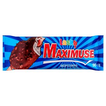 Мороженое Laska Maximuse эскимо с наполнителем карамель в глазури 90г