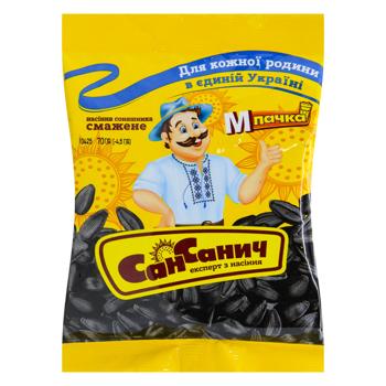 Семена подсолнечника Сан Саныч жареные 70г - купить, цены на Cупермаркет "Харьков" - фото 3