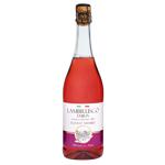 Вино ігристе Vini D`Italia Lambrusco Rosato Amabile Dell`Emilia рожеве напівсолодке 8% 0,75л