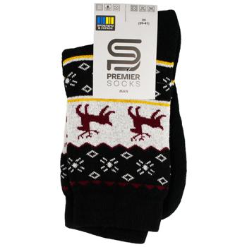 Шкарпетки Premier Socks Економ чоловічі високі махрові Олені р.25, 27, 29 в асортименті - купити, ціни на - фото 3