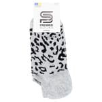 Premier Socks Women's Leopard Extra Low Cut Socks s.23-25 Light Grey