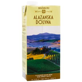 Вино Badauri Алазанская долина белое полусладкое 11-12% 1л - купить, цены на - фото 3