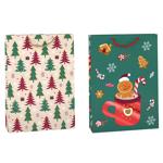 Пакет подарочный Auchan XL 40x56x15см в ассортименте