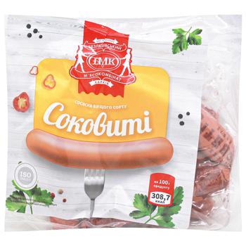 Сосиски БМК Соковиті вищого сорту вагові - купити, ціни на Auchan - фото 1