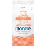 Корм сухий Monge Monoprotein з лососем та рисом для собак всіх порід 2,5кг