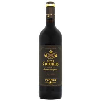 Вино Torres Gran Coronas красное сухое 14% 0,75л - купить, цены на ULTRAMARKET - фото 1