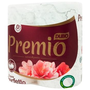 Dyvo Premio Fiore Perfetto 4-ply Toilet Paper 4pcs - buy, prices for MegaMarket - photo 3