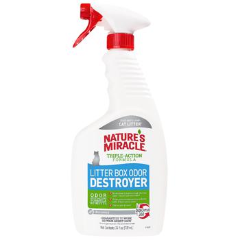 Дезодорант туалета для котів Nature's Miracle «Litter Box Odor Destroyer» 709 мл (спрей) - купить, цены на MasterZoo - фото 1