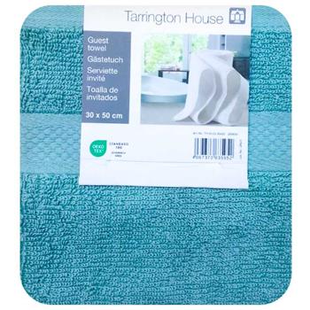 Tarrington House Green Guest Towel 30x50cm