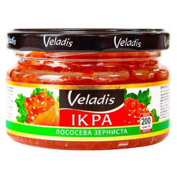 Икра Лососевая зернистая Veladis 200г - купить, цены на ULTRAMARKET - фото 1