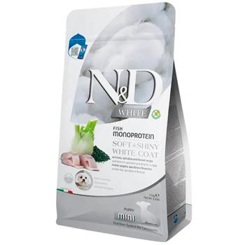 Farmina N&D Grain Free White Mini Puppy сухий корм для цуценят 1,5 кг - сібас, спіруліна та фенхель - купити, ціни на MasterZoo - фото 1