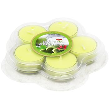 Набір чайних свічок Bartek Candles зелений чай 5шт - купити, ціни на Auchan - фото 2