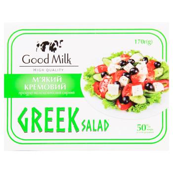 Продукт сирний Фета Good Milk Грецький салат м`який кремовий 50% 170г - купити, ціни на - фото 2