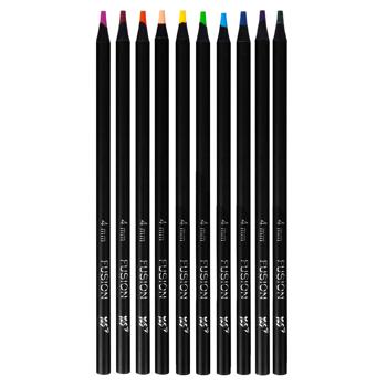 Олівці кольорові Yes Fusion Чорне дерево 12шт - купити, ціни на NOVUS - фото 2