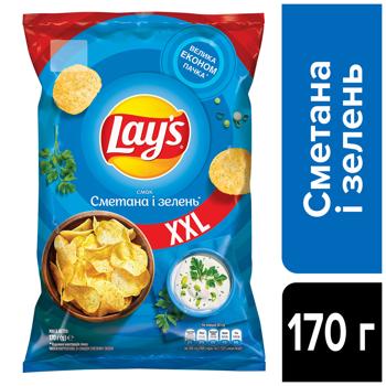 Чипсы Lay's картофельные сметана и зелень 170г - купить, цены на Grono - фото 2