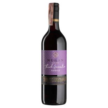 Вино Nugan Estate Shiraz Third Generation червоне сухе 13,5% 0,75л - купити, ціни на ULTRAMARKET - фото 1