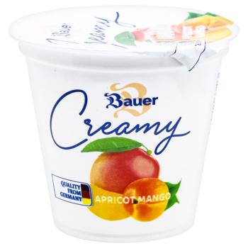 Bauer Creamy Apricot-Mango Milk Dessert Based on Yogurt 8% 125g