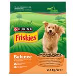 Корм сухий Friskies Balance з куркою, яловичиною та овочами для собак 2,4кг