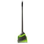 Aleana Euro Broom and Dustpan Olive/Grey