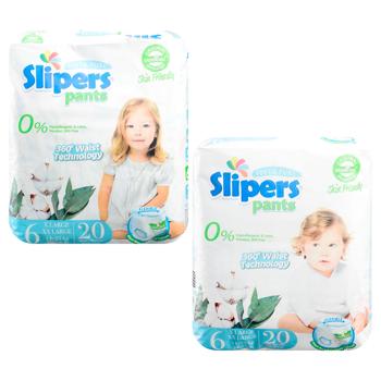 Slipers 6 XXL Diaper Pants 15kg+ 20pcs - buy, prices for COSMOS - photo 1