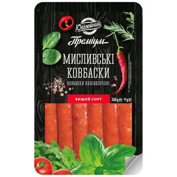 Колбаски Ювілейний Преміум Охотничьи полукопченые высший сорт - купить, цены на Эпицентр FOOD - фото 1