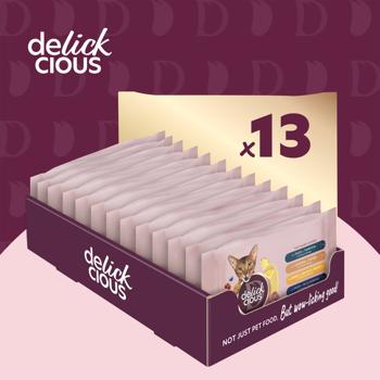 Набор влажных кормов Delickcious Набор №2 для взрослых кошек 330г - купить, цены на - фото 7
