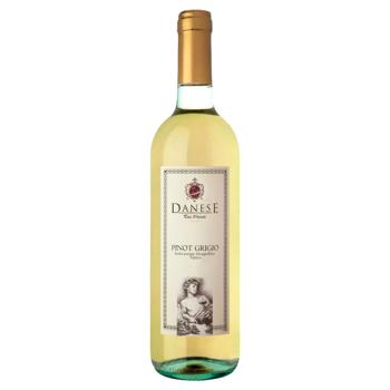 Вино Danese Pinot Grigio сухое белое 12% 0,75л - купить, цены на КОСМОС - фото 1