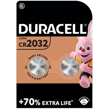 Батарейка Duracell литиевая 3V 2032 2шт - купить, цены на КОСМОС - фото 1