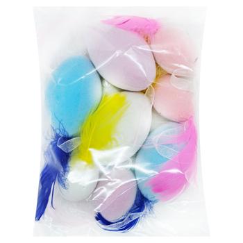 Гірлянда Великодня бархат з пір'ям - купити, ціни на Чудо Маркет - фото 1