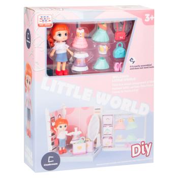 Little World WS8971-C Dressing Room Doll Set