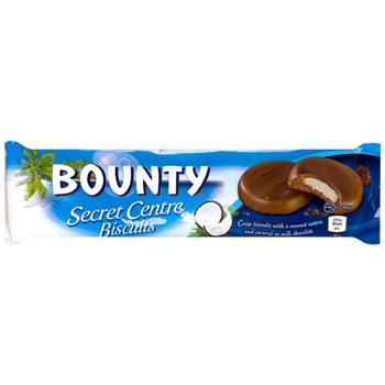 Печиво Bounty Secret Centre Biscuits з кокосом 132г - купити, ціни на METRO - фото 1