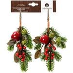 Затискач декоративний Everlands Яблука та ягоди 15х22см 2шт