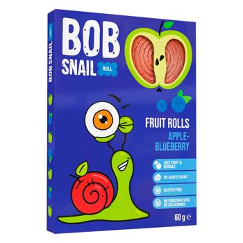 Цукерки Bob Snail натуральні яблучно-чорничні 60г