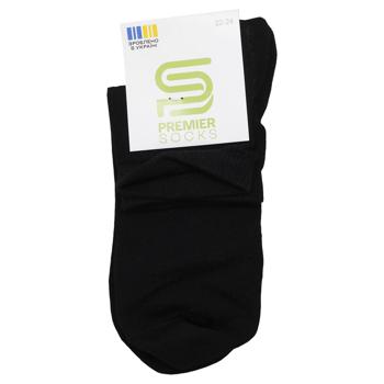 Шкарпетки Premier Socks Економ дитячі середні р.22-24 чорний