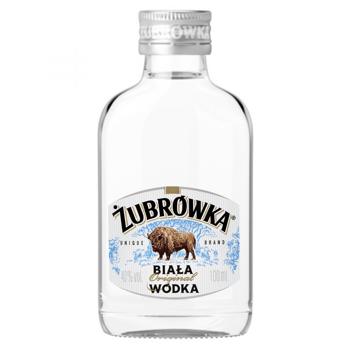 Водка Zubrowka Biala 40% 100мл