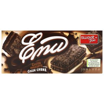 Sweet Plus Emu Sandwich with Cocoa Cream Cookies 160g - buy, prices for MegaMarket - photo 2